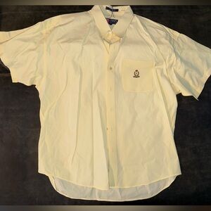 Chaps by Ralph Lauren Men's light yellow Short Sleeve Shirt